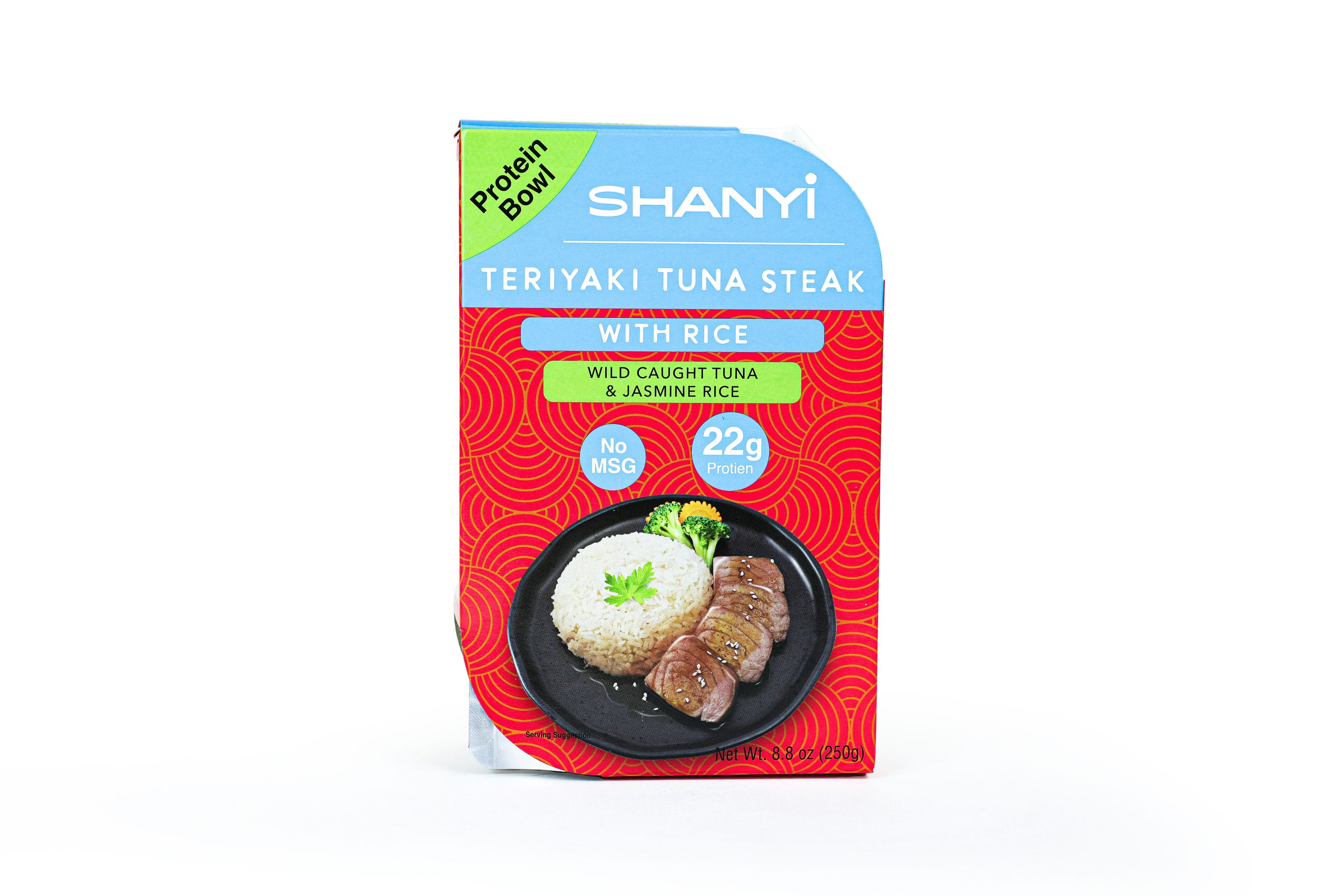 ShanYi Instant Microwave Meals Ready to Eat, 250g/8.8oz, Japanese Curry Tuna/Teriyaki Tuna Steak/Thai Panang/Green Curry with Salmon/Tuna and Jasmine Rice, Prepared Foods, 6-In-1 Mixed Flavors, 6 Pack